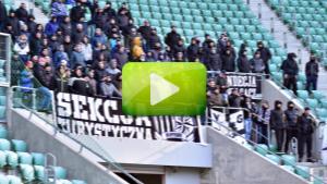 Śląsk Wrocław - Sandecja 0-0, doping kibiców