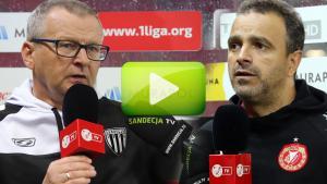 Widzew Łódź - Sandecja 2-1 (1-1), wypowiedzi trenerów