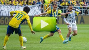 Arka Gdynia - Sandecja Nowy Sącz 2-1 (1-0), skrót meczu