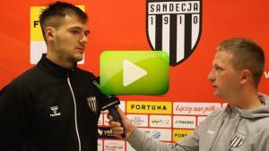 Sandecja Nowy Sącz - Zagłębie Sosnowiec 4-1 (1-1), rozmowa z Maciejem Masem