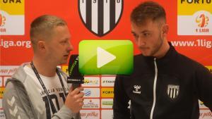 Sandecja Nowy Sącz - Górnik Łęczna 3-0 (2-0), rozmowa z Jakubem Iskrą