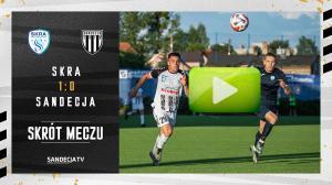 Skra Częstochowa - Sandecja Nowy Sącz 1:0 (0:0), skrót meczu