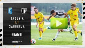 Radunia Stężyca - Sandecja Nowy Sącz 1:1 (1:0), bramki