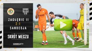 Zagłębie II Lubin - Sandecja Nowy Sącz 2:1 (2:0), skrót meczu