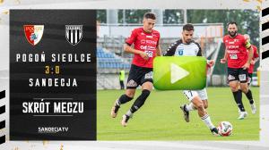 Pogoń Siedlce - Sandecja Nowy Sącz 3:0 (1:0), skrót meczu