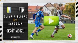 Olimpia Elbląg - Sandecja Nowy Sącz 4:1 (2:1), skrót meczu