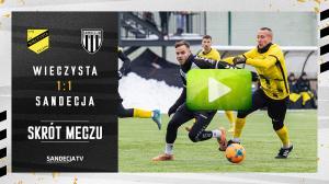Wieczysta Kraków - Sandecja Nowy Sącz 1:1 (0:1), skrót meczu 