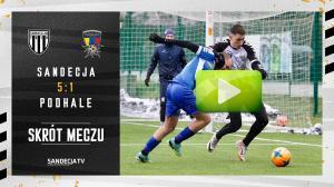 Sandecja Nowy Sącz - Podhale Nowy Targ 5:1 (2:0), skrót meczu