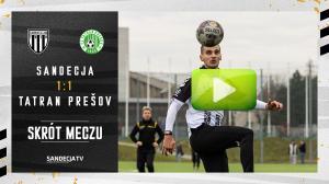 Sandecja Nowy Sącz - Tatran Prešov 1:1 (0:0), skrót meczu