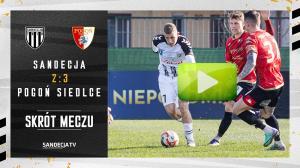 Sandecja Nowy Sącz - Pogoń Siedlce 2:3 (1:2), skrót meczu