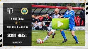 Sandecja Nowy Sącz - Hutnik Kraków 0:1 (0:1), skrót meczu