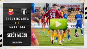 Chojniczanka Chojnice - Sandecja Nowy Sącz 1:0 (0:0), skrót meczu