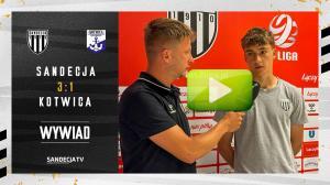 Sandecja Nowy Sącz - Kotwica Kołobrzeg 3:1 (1:0), rozmowa z Igorem Maślanką