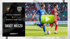 PP: Zagłębie Sosnowiec - Sandecja Nowy Sącz 0:1 (0:1), skrót meczu