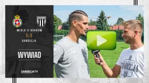 Wisła II Kraków - Sandecja Nowy Sącz 1:1 (1:0), rozmowa z Michałem Rutkowskim