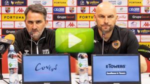 Chrobry Głogów - Sandecja Nowy Sącz 0:0, pomeczowa konferencja prasowa Chrobry Głogów - Sandecja Nowy Sącz 0:0, pomeczowa konferencja prasowa