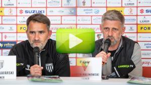 Zagłębie Sosnowiec - Sandecja Nowy Sącz 1:1 (0:1), pomeczowa konferencja prasowa Zagłębie Sosnowiec - Sandecja Nowy Sącz 1:1 (0:1), pomeczowa konferencja prasowa