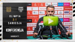 Olimpia Grudziądz - Sandecja Nowy Sącz 3:1 (2:1), pomeczowa konferencja prasowa Olimpia Grudziądz - Sandecja Nowy Sącz 3:1 (2:1), pomeczowa konferencja prasowa