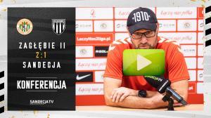 Zagłębie II Lubin - Sandecja Nowy Sącz 2:1 (2:0), pomeczowa konferencja prasowa Zagłębie II Lubin - Sandecja Nowy Sącz 2:1 (2:0), pomeczowa konferencja prasowa